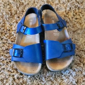 Italian Leather sandals, blue size 1